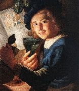 Gerard van Honthorst Young Drinker Germany oil painting artist